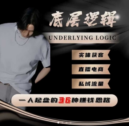 一个人起盘的底层逻辑,私域流量-直播电商-实体获客,一人起盘的36种賺钱思路-宇文网创