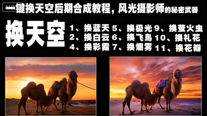 一键换天空后期合成教程,风光摄影师的秘密武器-宇文网创