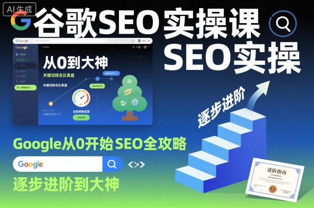 谷歌SEO实操课,Google从0开始SEO全攻略,逐步进阶到大神-宇文网创