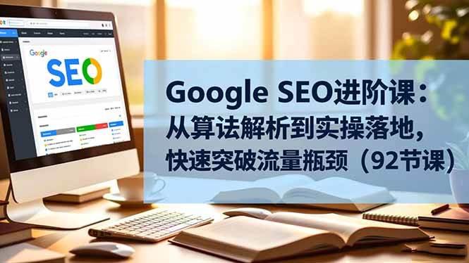 Google SEO进阶课:从算法解析到实操落地,快速突破流量瓶颈-宇文网创