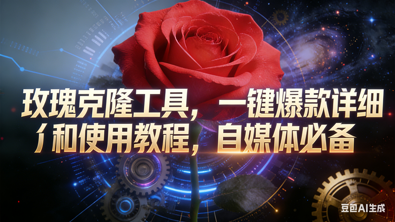 玫瑰克隆工具,鲁大魔ai,自媒体必备神器,一键爆款,详细介绍,和使用教程-宇文网创