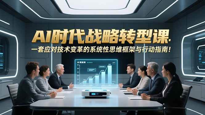 AI时代战略转型课:一套应对技术变革的系统性思维框架与行动指南!-宇文网创