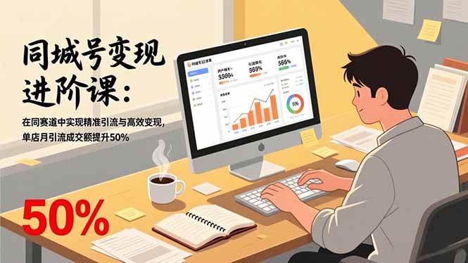 (17015期)同城号变现进阶课:在同城赛道中实现精准引流与高效变现,单店月引流成交额提升50%
