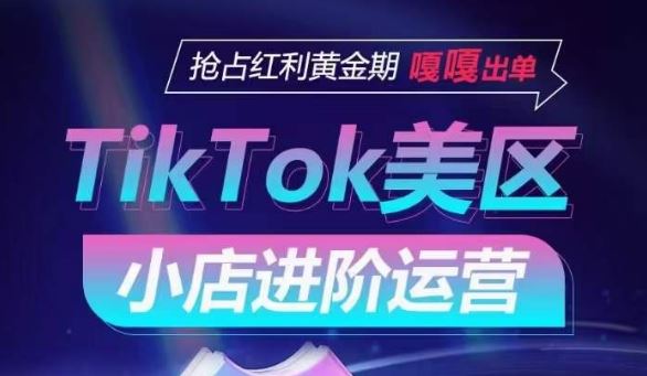 TikTok Shop美区小店进阶运营，抢占红利黄金期 嘎嘎出单-宇文网创