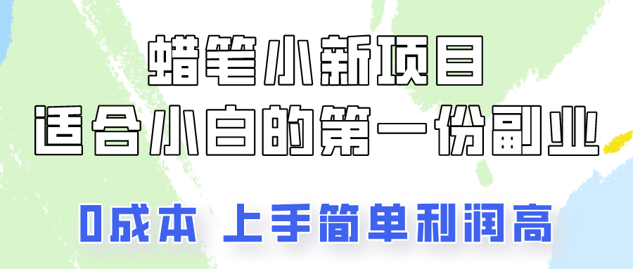 蜡笔小新项目拆解，0投入，0成本，小白一个月也能多赚3000+-宇文网创