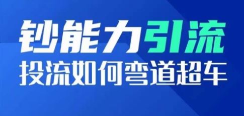 钞能力引流：投流如何弯道超车，投流系数及增长方法，创造爆款短视频-宇文网创