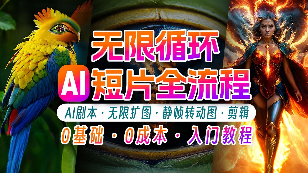 AI剪辑无限循环画面：新手轻松月入上万-宇文网创