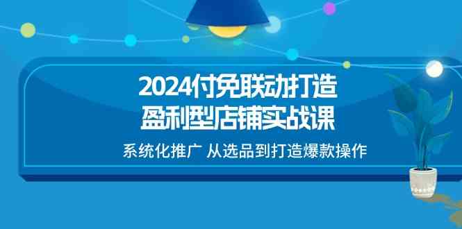 2024付免联动打造盈利型店铺实战课，系统化推广 从选品到打造爆款操作-宇文网创