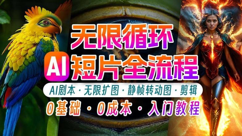 AI剪辑无限循环画面：新手轻松月入上万的秘技【揭秘】-宇文网创