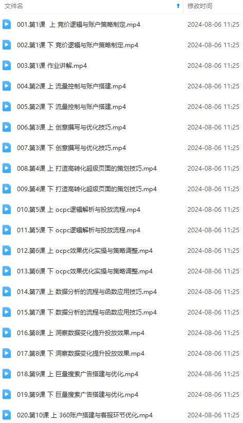 图片[2]-最新真实账户实战竞价教学，从新手到进阶，从后台操作到数据优化-宇文网创