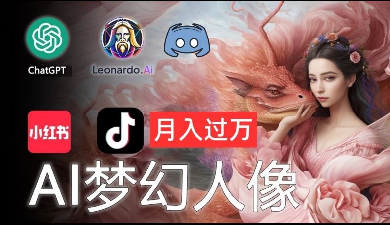 AI摄影梦幻人像：零基础也能月入过万的秘密【揭秘】-宇文网创