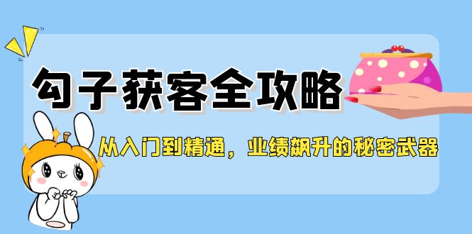 从入门到精通，勾子获客全攻略，业绩飙升的秘密武器-宇文网创