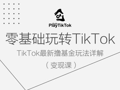 零基础玩转TiKToK变现课，TikTok最新撸基金玩法详解-宇文网创