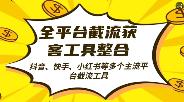 全平台截流获客工县整合全自动引流，日引2000+精准客户【揭秘】-宇文网创