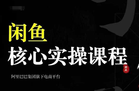 2024闲鱼核心实操课程，从养号、选品、发布、销售，教你做一个出单的闲鱼号-宇文网创