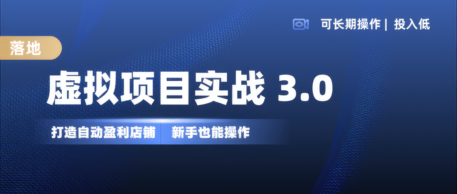 虚拟项目实操落地 3.0,新手轻松上手，单品月入1W+-宇文网创