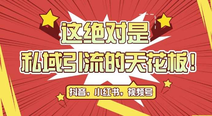 最新首发全平台引流玩法，公域引流私域玩法，轻松获客500+，附引流脚本，克隆截流自热玩法【揭秘】-宇文网创