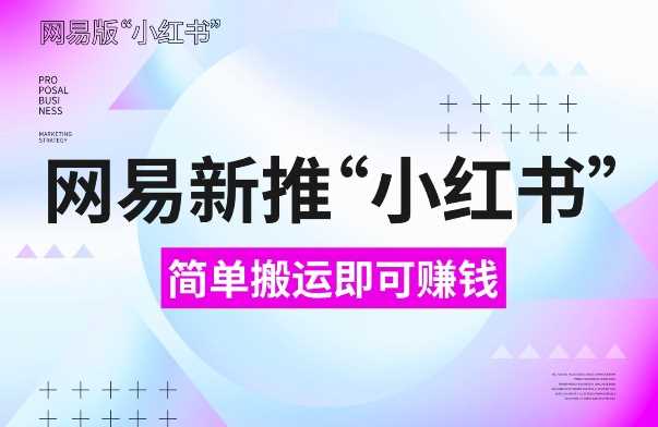 网易官方新推“小红书”，搬运即有收益，新手小白千万别错过(附详细教程)【揭秘】-宇文网创