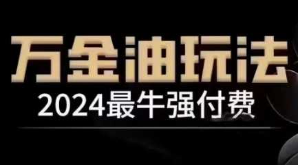 2024最牛强付费，万金油强付费玩法，干货满满，全程实操起飞（更新12月）-宇文网创
