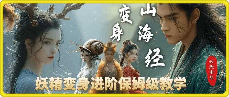 云天AI山海经变身视频教程，妖精变身进阶保姆级教学-宇文网创