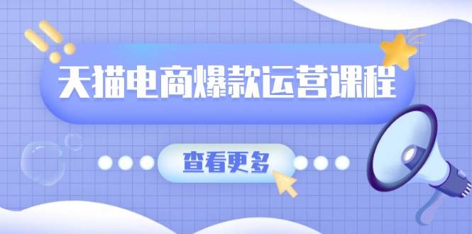 天猫电商爆款运营课程，爆款卖点提炼与流量实操，多套模型全面学习-宇文网创