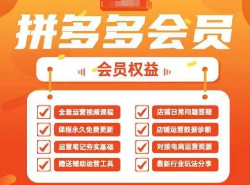 2025拼多多运营实战课，40节全流程教学，覆盖拼多多运营全链路-宇文网创