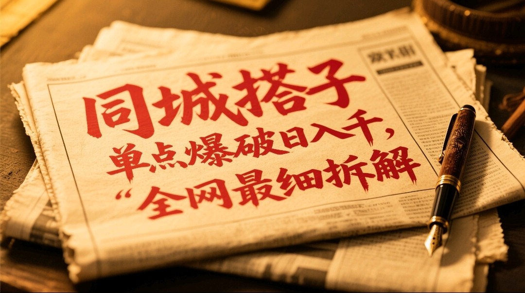 同城搭子群19.9单点爆破日入千，搭子组局月入万，全网最细拆解-宇文网创