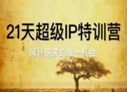 21天超级IP特训营，屌丝逆袭的唯一机会-宇文网创