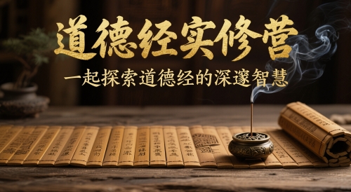 道德经实修营，一起探索道德经的深邃智慧-宇文网创
