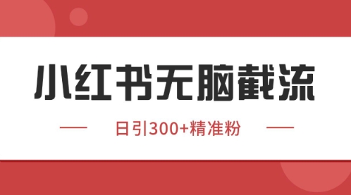 小红书只要你有同行就能获客，独家野路子获客玩法，暴力截流【揭秘】-宇文网创