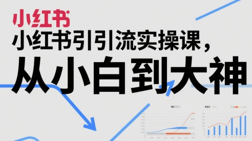 小红书引流实操课，从小白到大神-宇文网创
