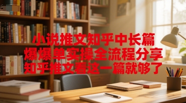 小说推文知乎中长篇爆单实操全流程分享，知乎推文看这一篇就够了-宇文网创