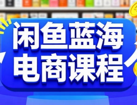 闲鱼蓝海电商课程，手把手助你快速上手，轻松实现闲鱼稳定盈利-宇文网创