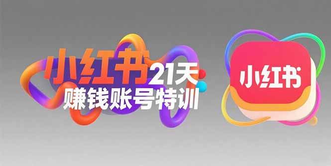 小红书21天赚钱账号特训：黄金定位技巧，高转粉文案创作，科学引流策略-宇文网创