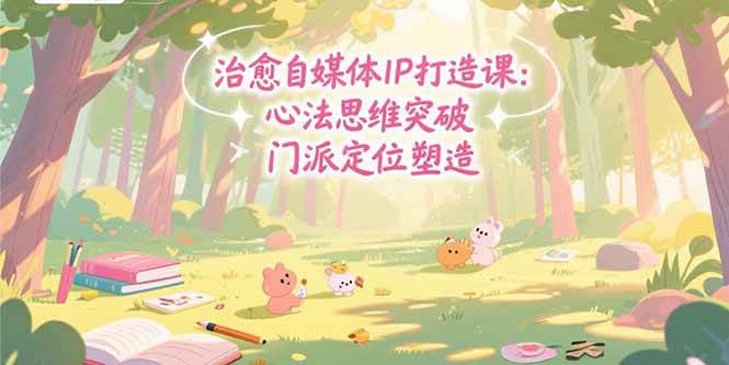 治愈自媒体IP打造课：心法思维突破，门派定位塑造，商业闭环搭建-宇文网创