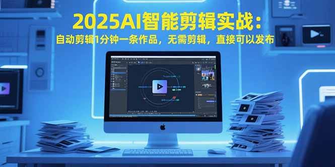 2025AI智能剪辑实战：自动剪辑1分钟一条作品，无需剪辑，直接可以发布-宇文网创