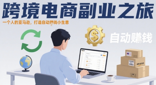跨境电商副业之旅，一个人的亚马逊，打造自动賺钱小生意-宇文网创