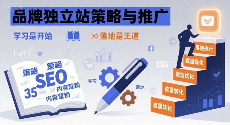 品牌独立站策略与推广，学习是开始，落地是王道-宇文网创