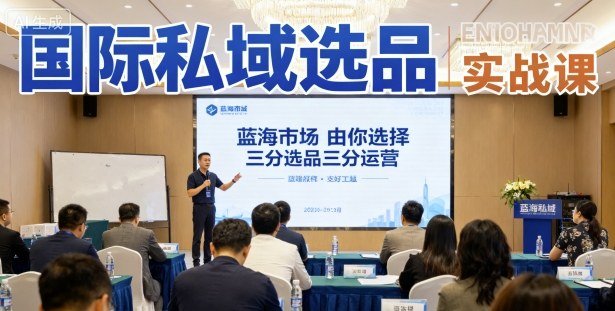 国际私域选品实战课，蓝海市场由你选择，七分选品三分运营-宇文网创