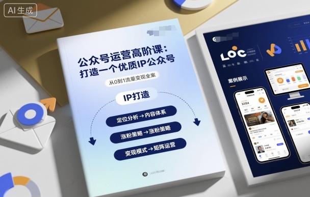 公众号运营高阶课，打造一个优质IP公众号-宇文网创