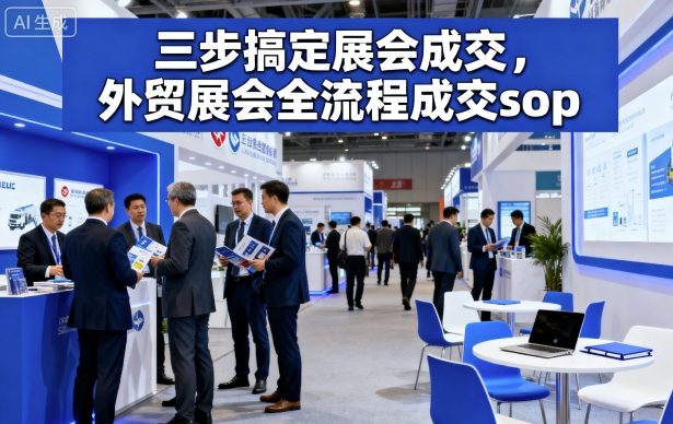 三步搞定展会成交，外贸展会全流程成交sop-宇文网创