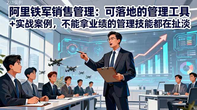 阿里铁军销售管理：可落地的管理工具+实战案例，不能拿业绩的管理都在扯淡-宇文网创