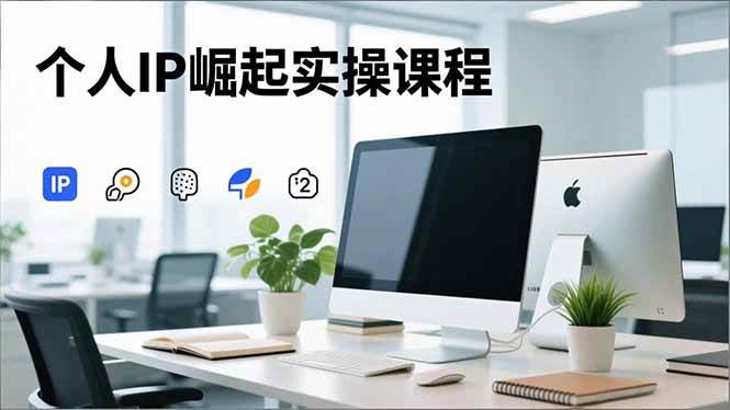 个人IP崛起实操课程，IP思维塑造+赛道精准调研+账号高变现搭建+内容创作-宇文网创