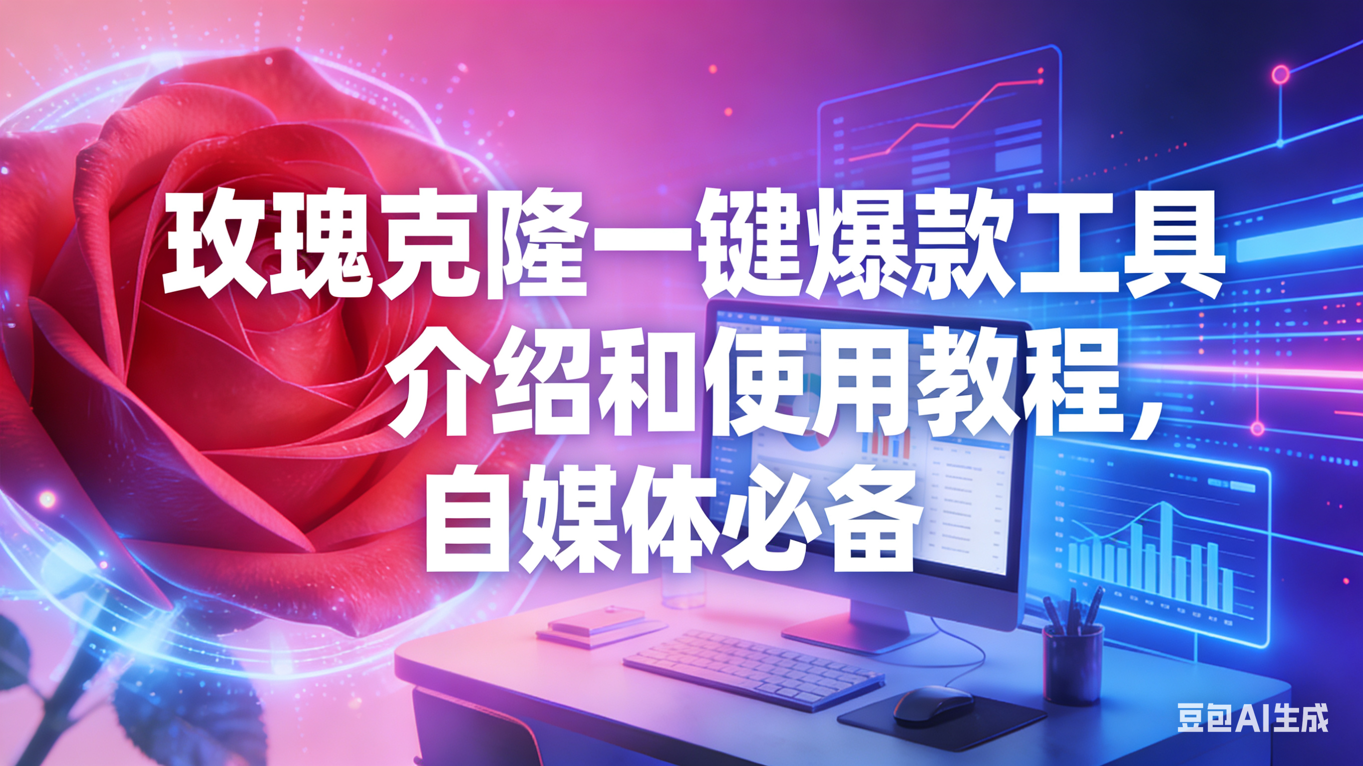 玫瑰克隆工具，自媒体必备，一键爆款工具详细介绍和使用教程-宇文网创