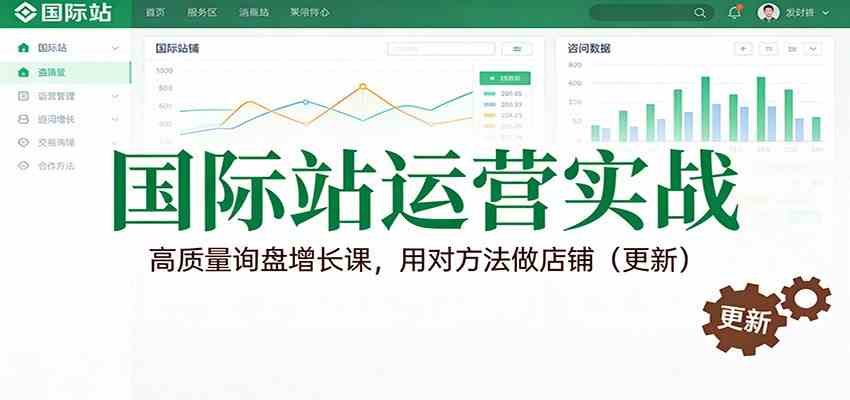 国际站运营实战，高质量询盘增长课，用对方法做店铺（更新）-宇文网创