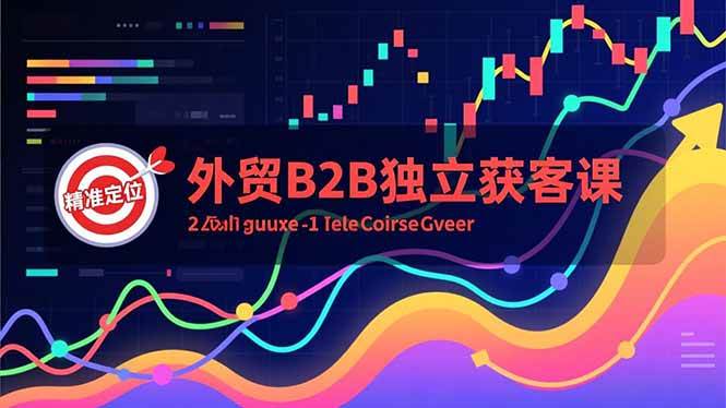 外贸B2B独立获客课，Facebook主页搭建、消息互动广告、精准定位，打造高询盘系统-宇文网创