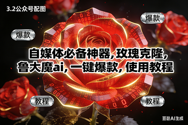 玫瑰克隆神器，ai鲁大魔，自媒体必备软件，一键爆款工具，详细教程-宇文网创