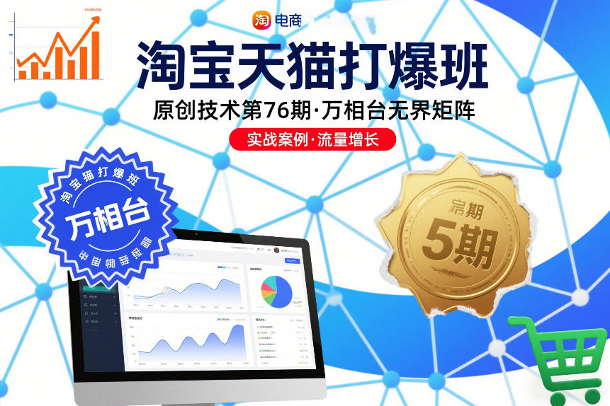 淘宝天猫打爆班原创技术第76期，万相台无界矩阵-宇文网创