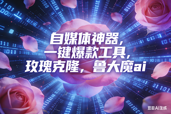 ai鲁大魔，自媒体必备的软件，玫瑰克隆神器，一键爆款，详细教程-宇文网创