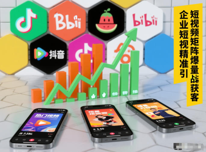 企业短视频精准引流矩阵获客，短视频矩阵爆量战法-宇文网创